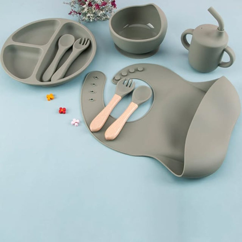 Eco Friendly Silicone Feeding Set