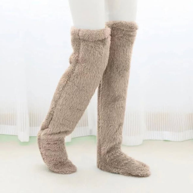 Plush Over The Knee Socks