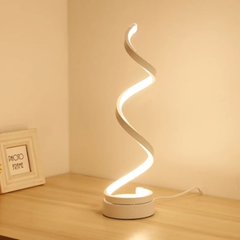 Vertical spiral table lamp