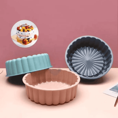 3D Round Silicone Baking Tin