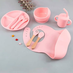 Eco Friendly Silicone Feeding Set