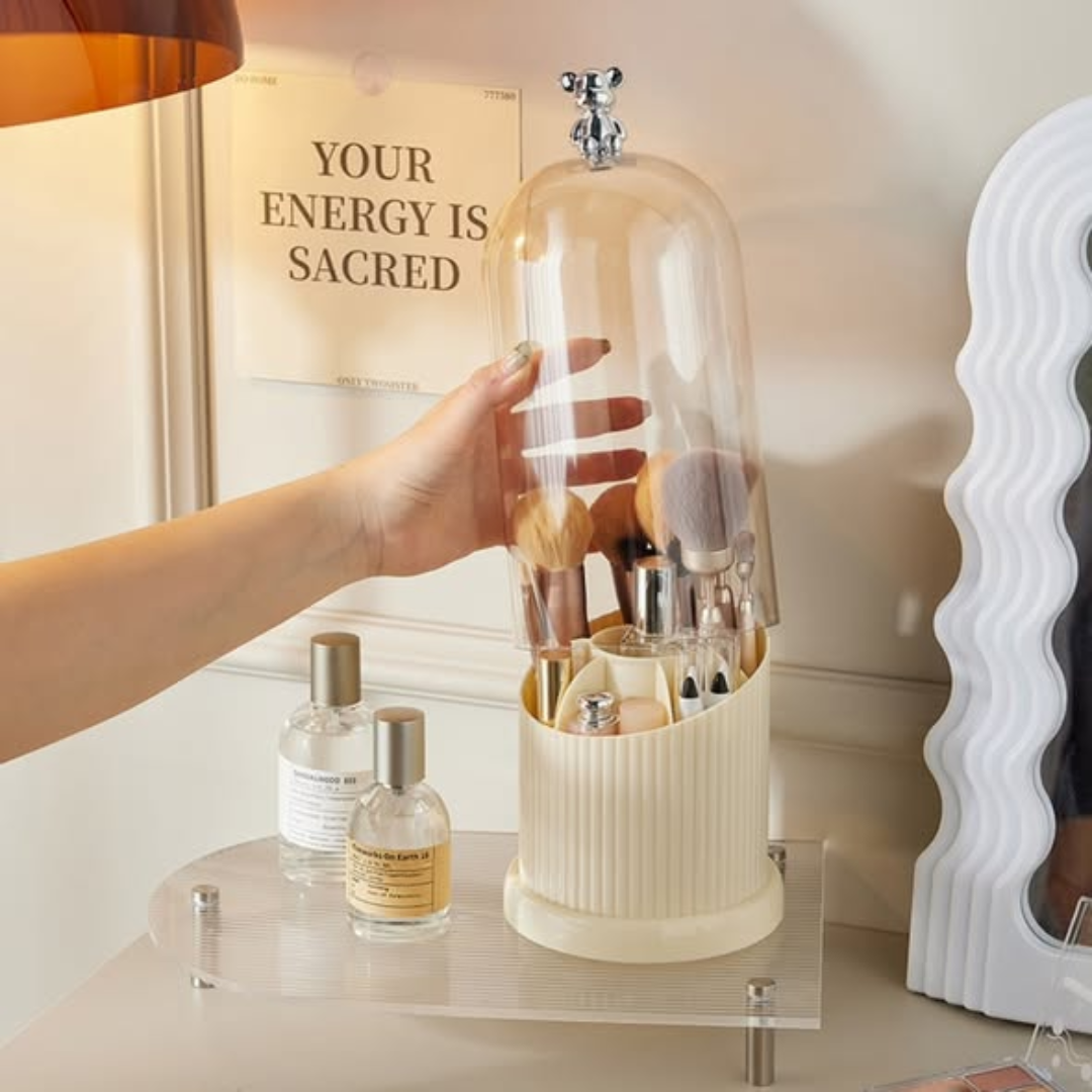 Desktop Makeup Brush Storage Bucket