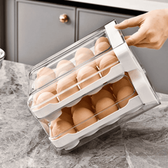 Acrylic Double Layered Egg Storage Box Egg Tray