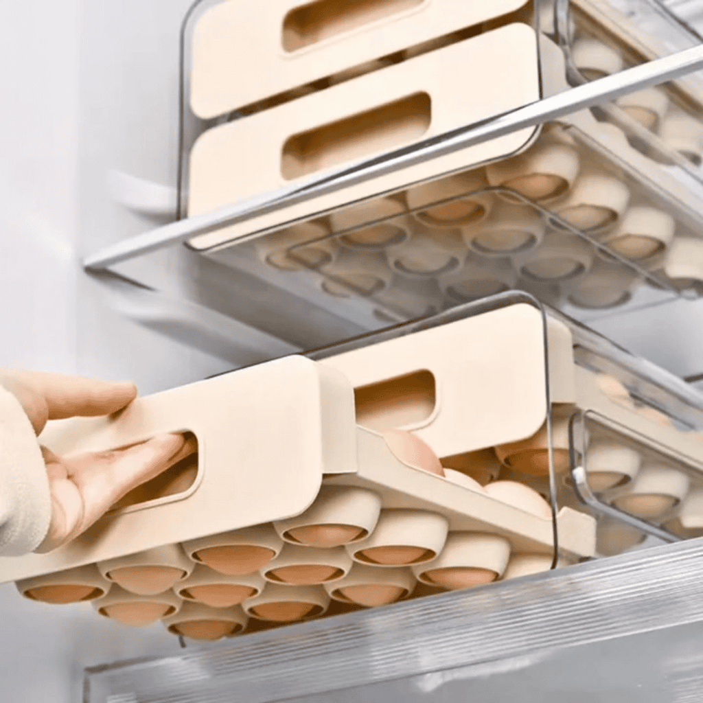 Acrylic Double Layered Egg Storage Box Egg Tray
