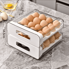 Acrylic Double Layered Egg Storage Box Egg Tray