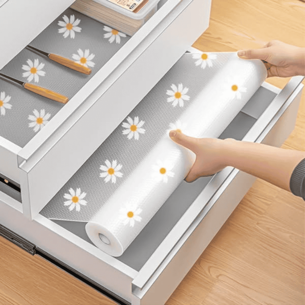 Daisy Pattern Kitchen Drawer Liners
