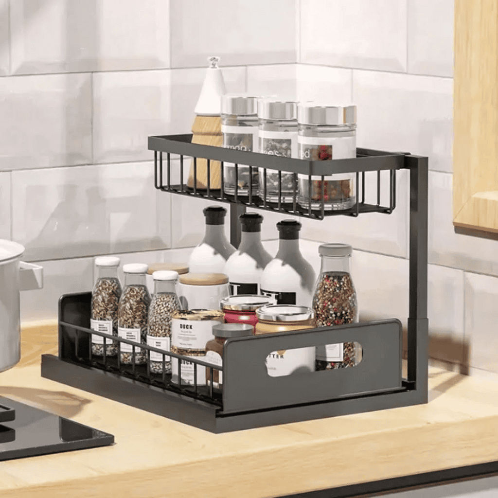 2-Tier Multipurpose Organizer with Slide Rails