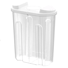 Cereal Storage Container with Airtight Lids and Dual Compartments