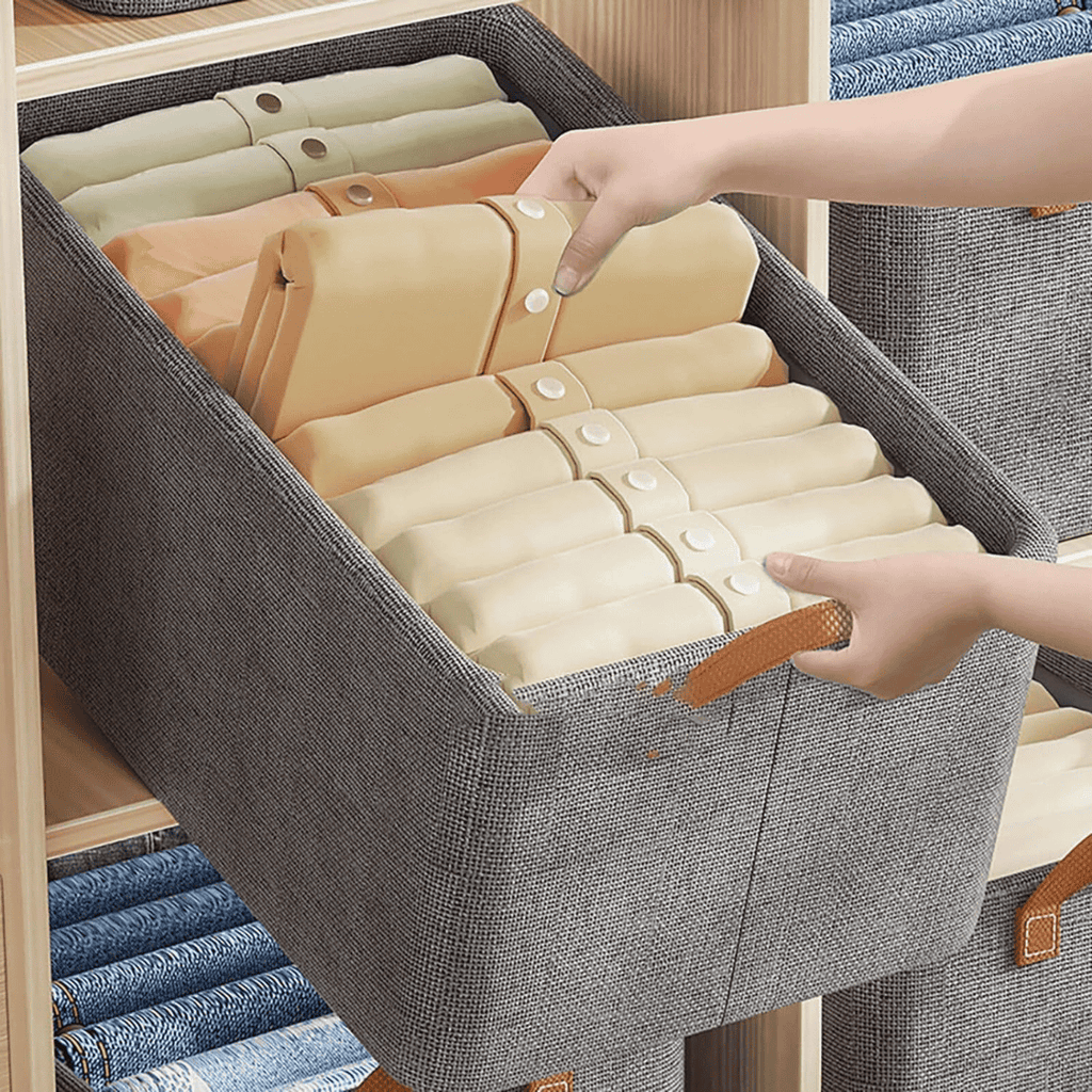Foldable Multipurpose HARD FABRIC Clothes/Closet Organizer