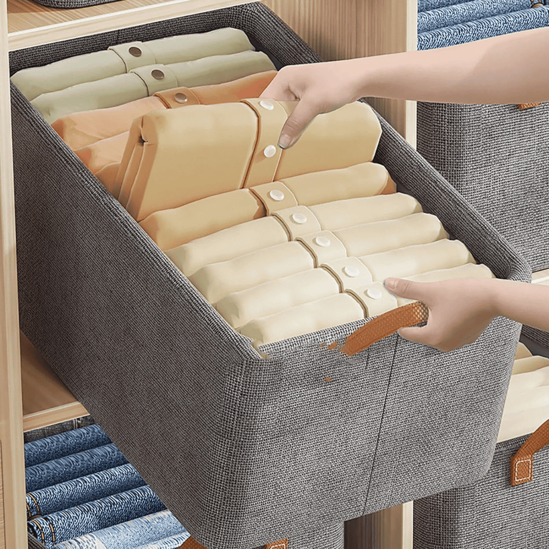 Foldable Multipurpose HARD FABRIC Clothes/Closet Organizer
