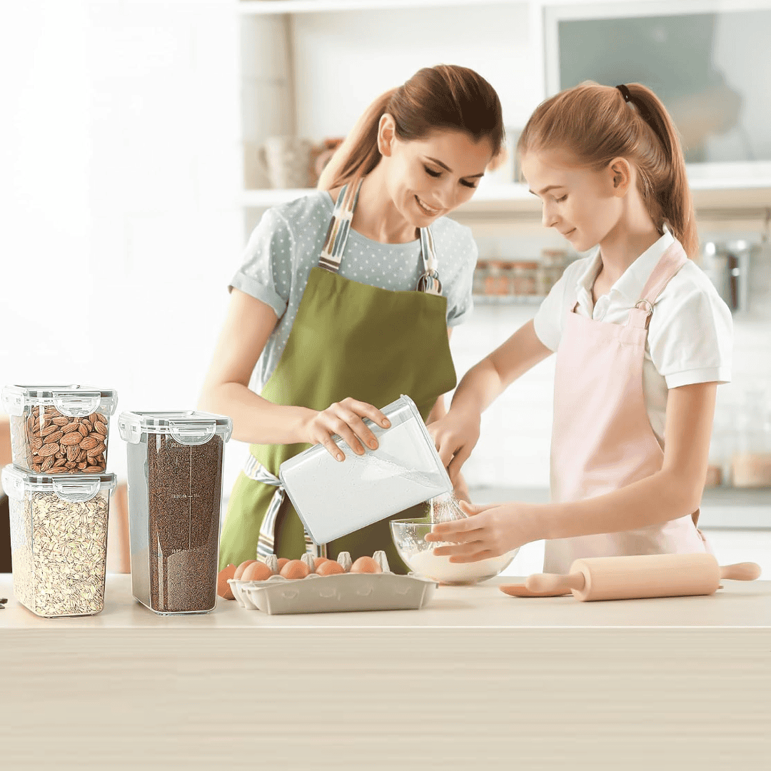 7pcs BPA-Free Airtight Plastic Containers