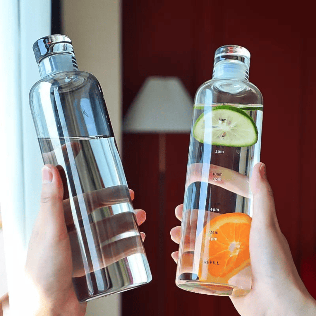 700ml Large Capacity Sports Water Bottle with Time Marker