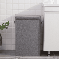 Cotton Laundry Basket with Cover
