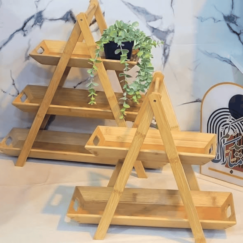 3 Tier Bamboo Tray