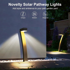 6pcs Set 7-Shaped Solar Garden Pathway Lights