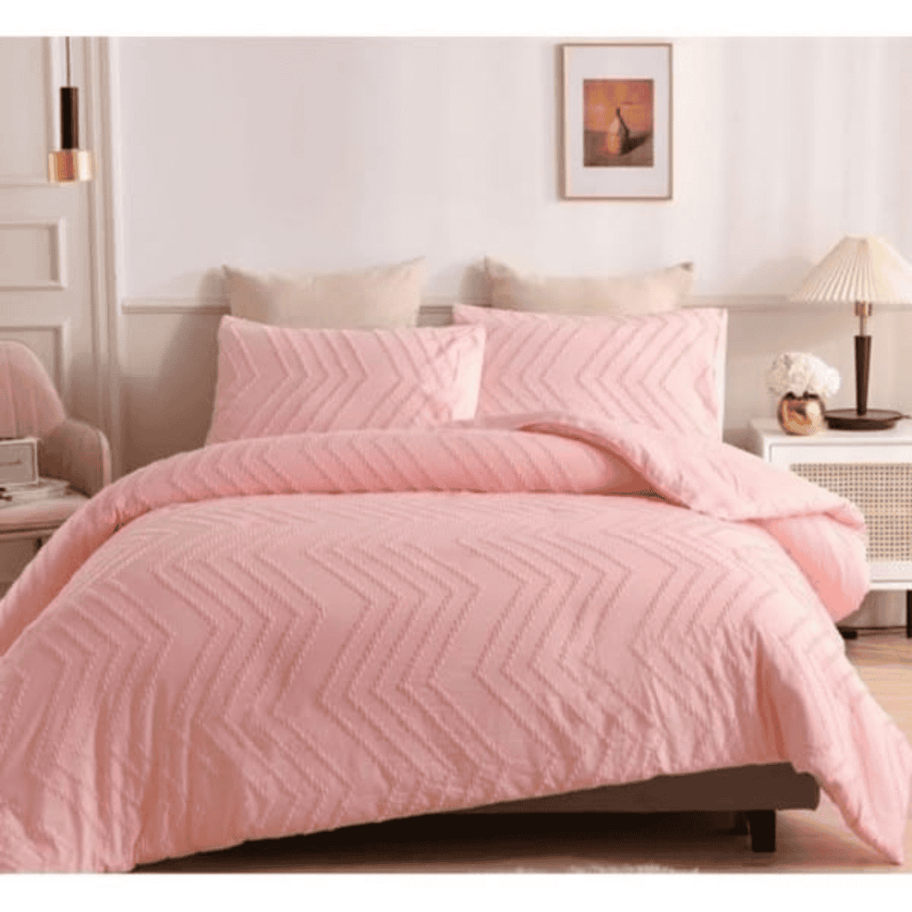 Tufted Wave Design Duvet Cover Set