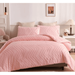 Tufted Wave Design Duvet Cover Set