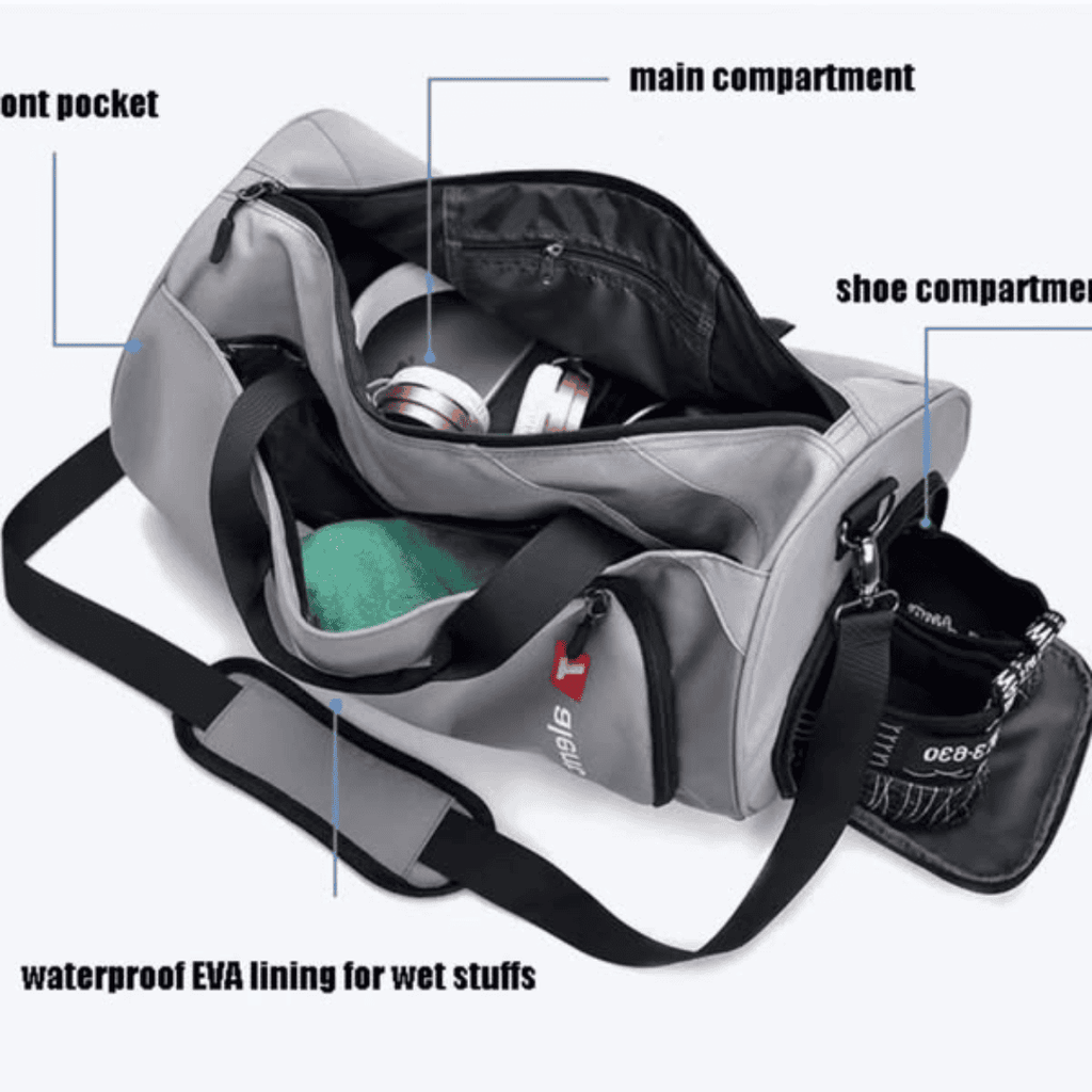 Duffle Bag with Shoe Compartment
