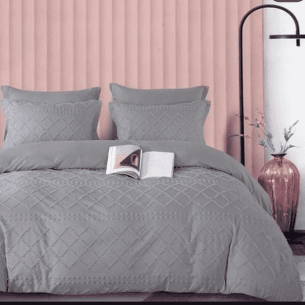 Tufted Wave Design Duvet Cover Set
