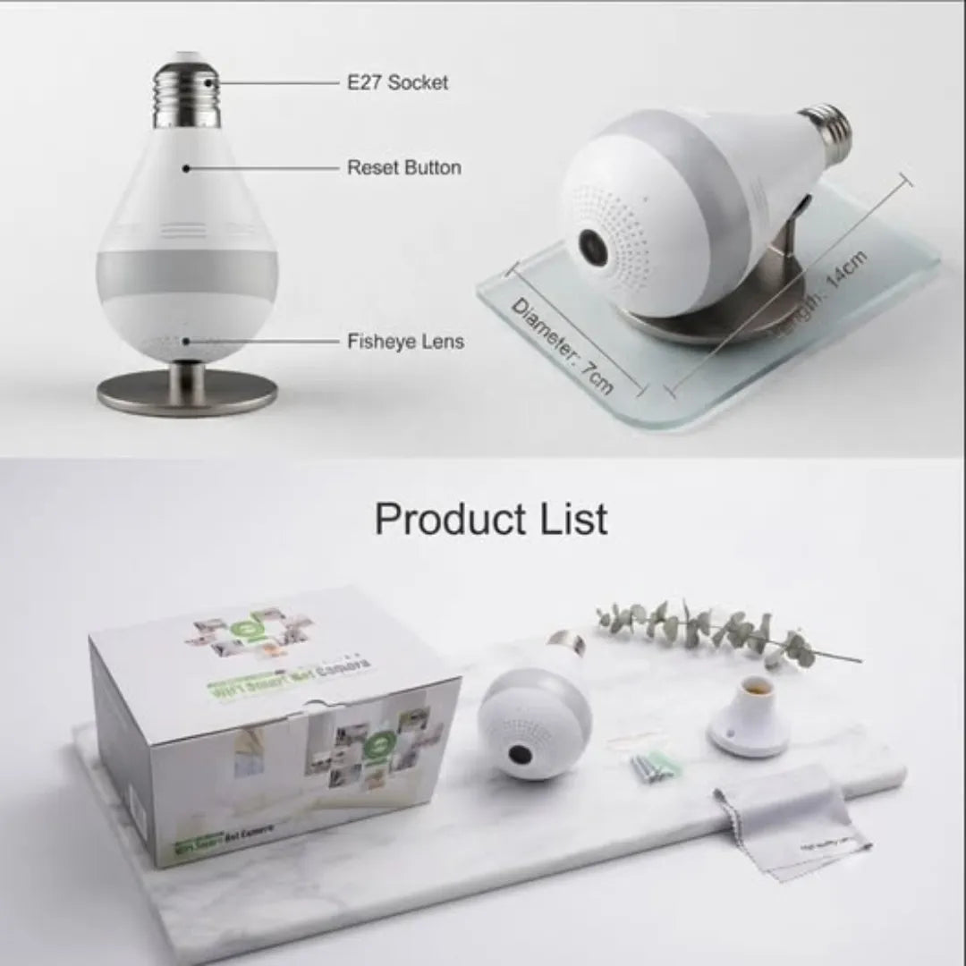 Cctv Nanny Cam light 360 Degrees Bulb