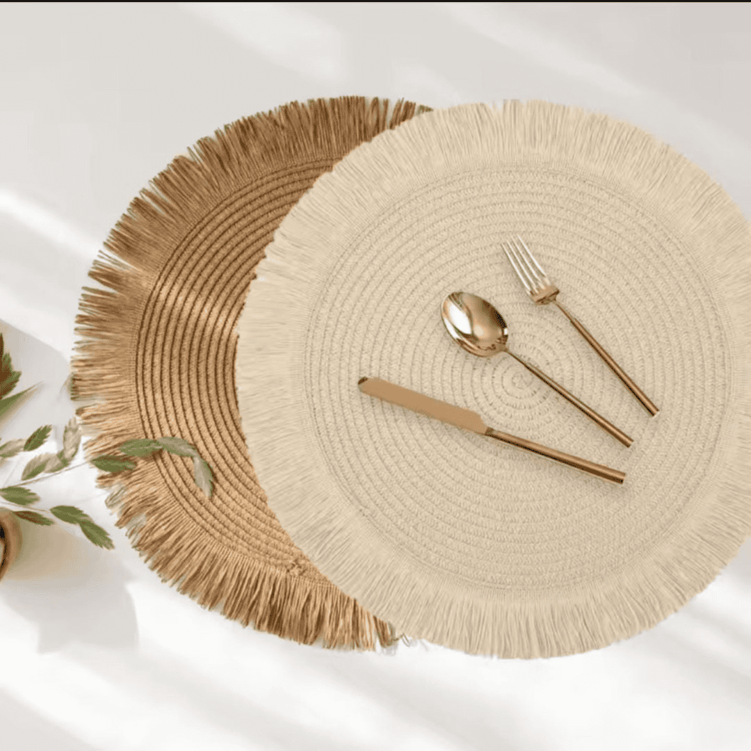 6pcs Set Woven Table Placemats