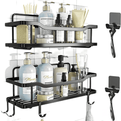 2pcs Shower Caddy Shelf / Bathroom Organizer / Kitchen Shelf