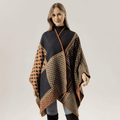 Women Geometric Wrap Shawl/Poncho