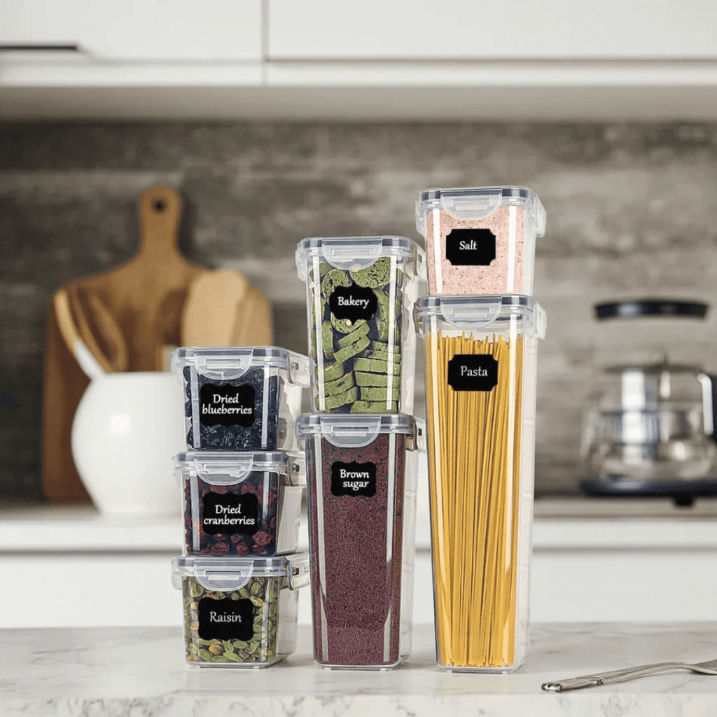 7pcs BPA-Free Airtight Plastic Containers