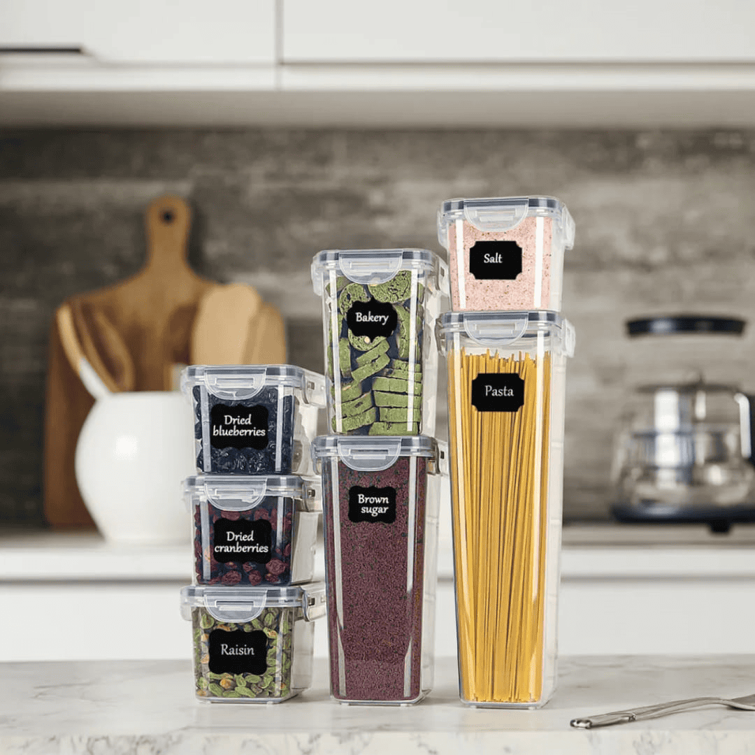 7pcs BPA-Free Airtight Plastic Containers