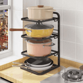 4 Layer Adjustable Pots Rack