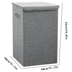 Cotton Laundry Basket with Cover