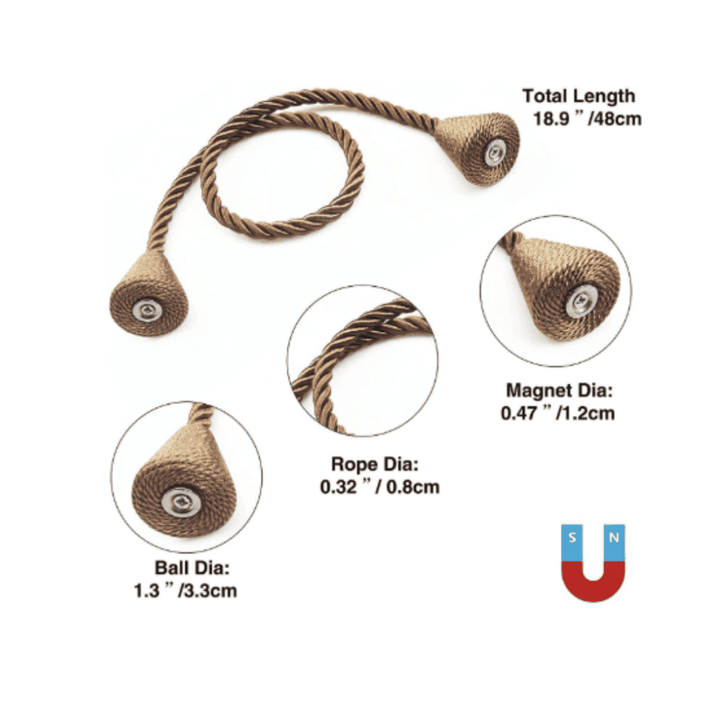 Magnetic Curtain Tiebacks
