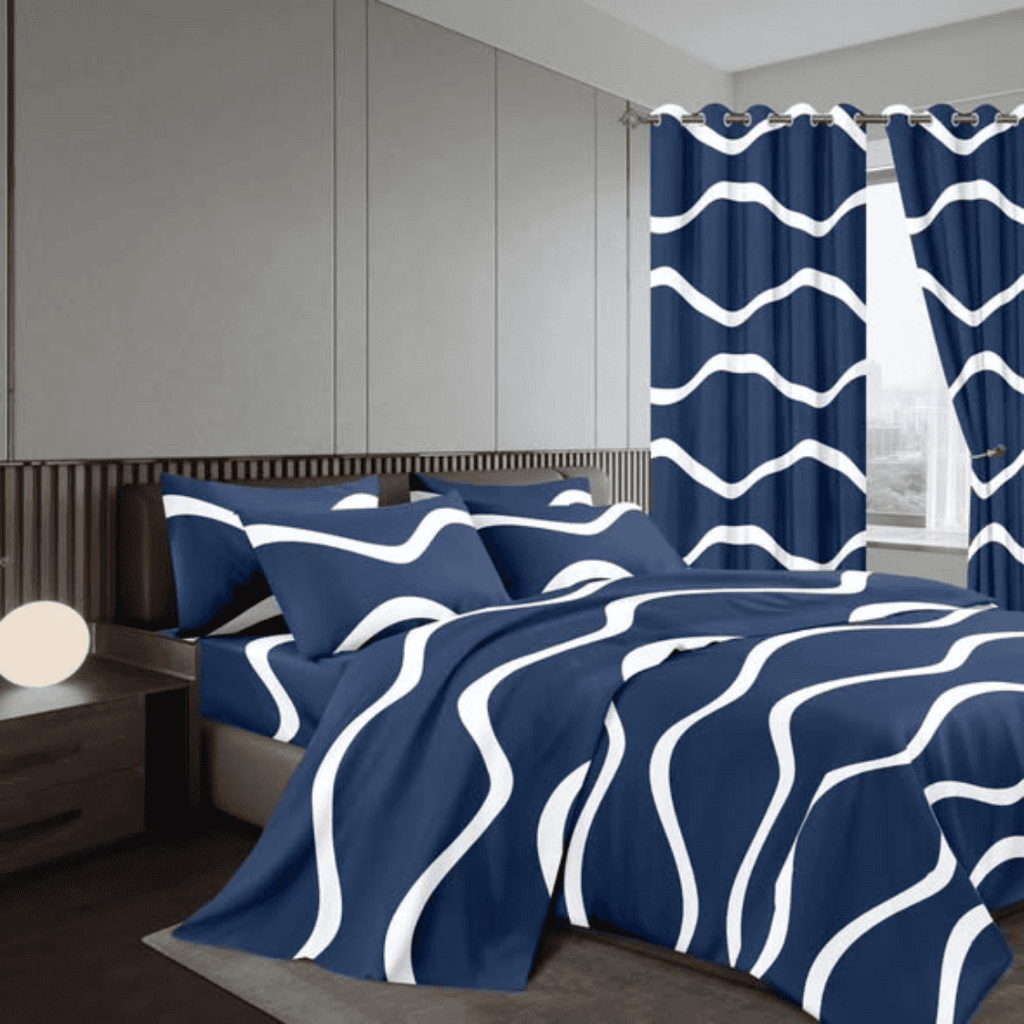 Woolen Duvet with Matching Curtains