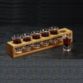 Bamboo Shot Glass Holder with 6 Slots