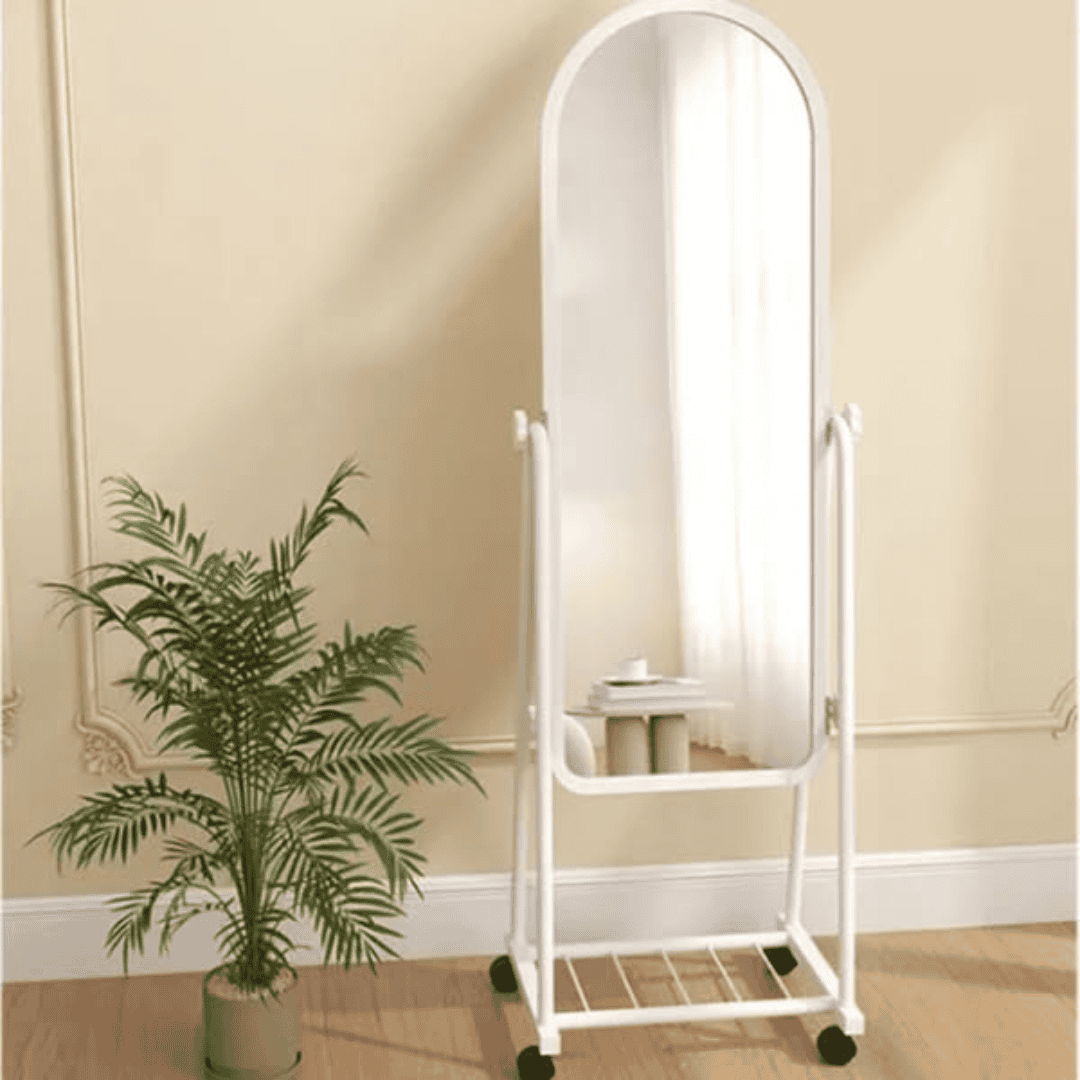 Metal Framed Decorative Dressing Standing Mirror