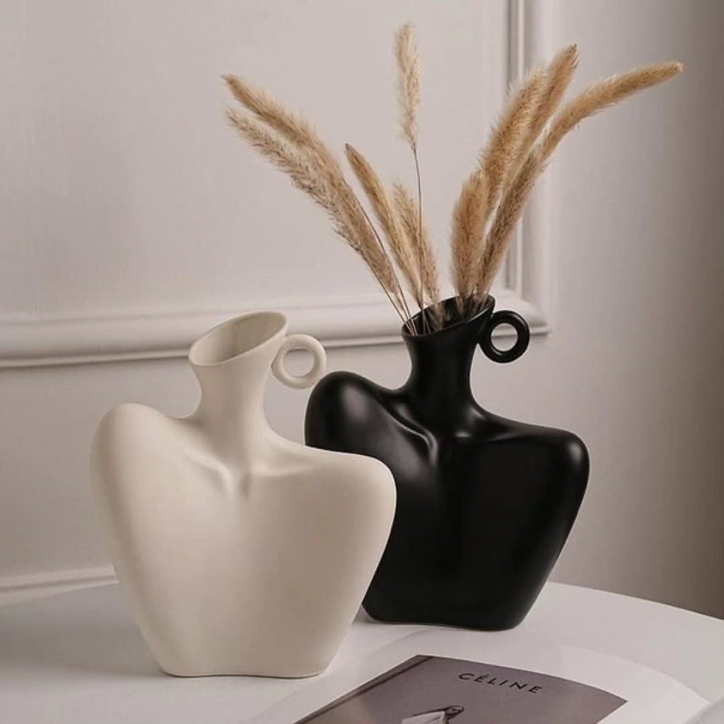 Ivory Sculpt Vase