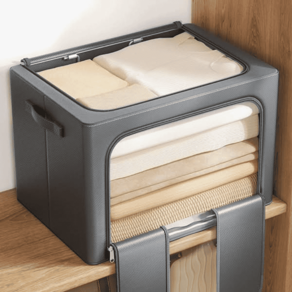 Storage Boxes with Metallic Frame