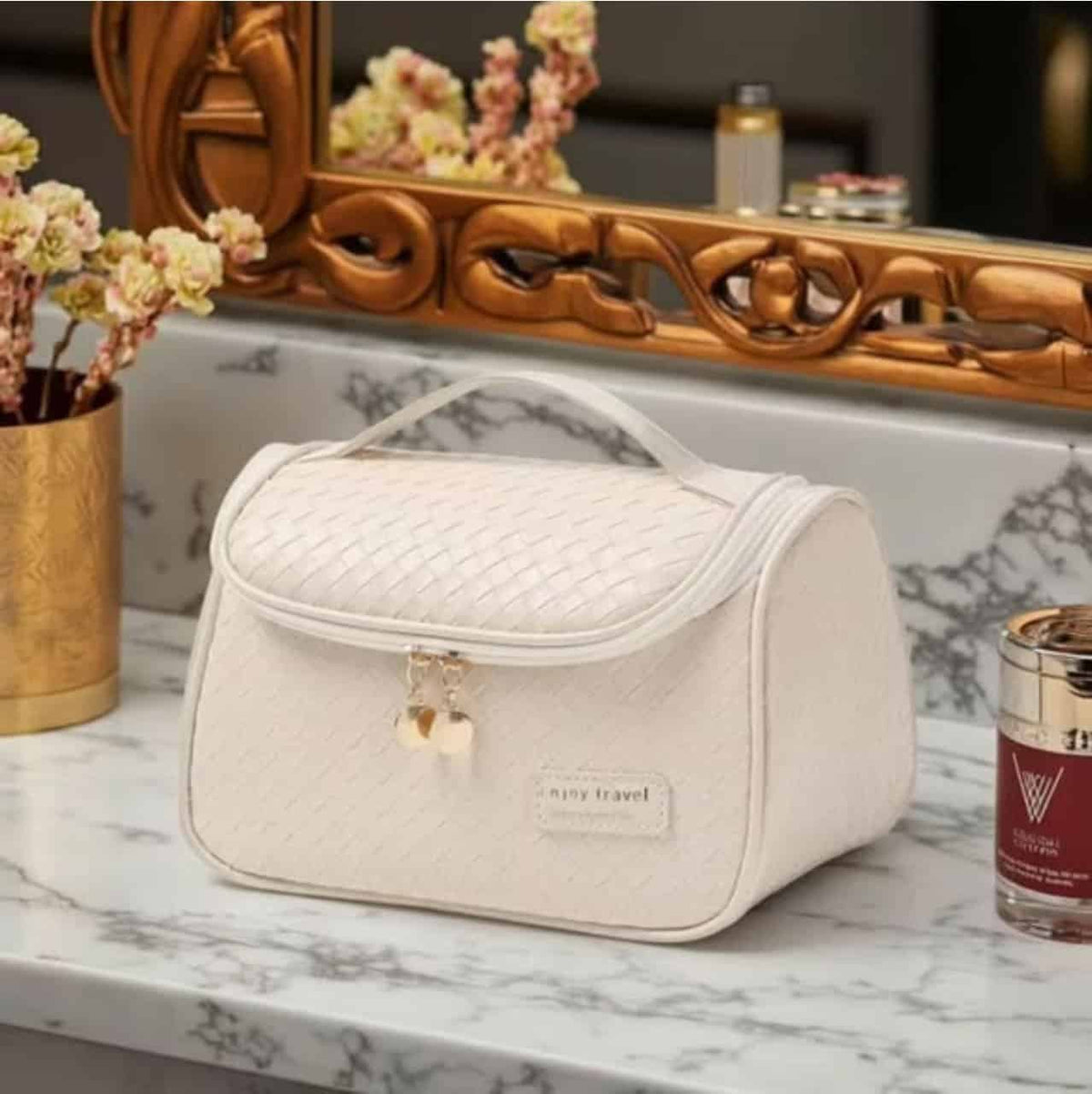Leather Cosmetics / Makeup Organizer