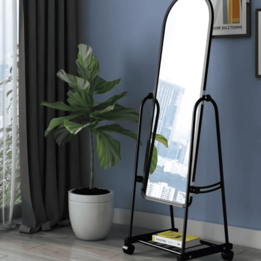Metal Framed Decorative Dressing Standing Mirror