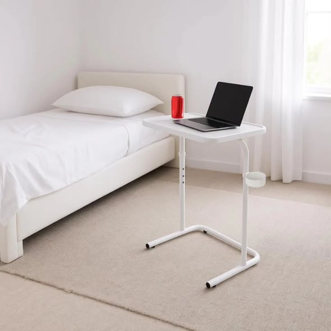 Adjustable Laptop Desk with Cup Holder