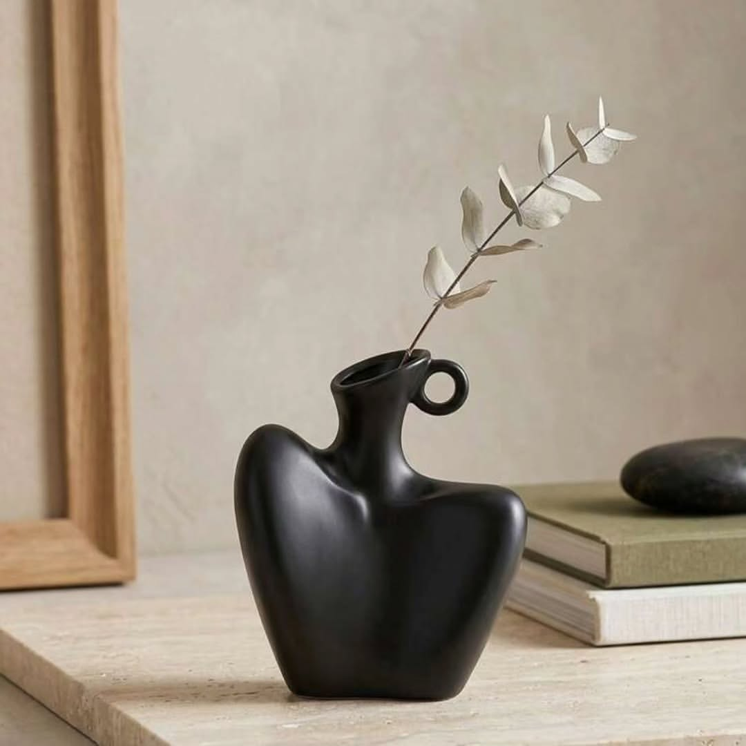Ivory Sculpt Vase