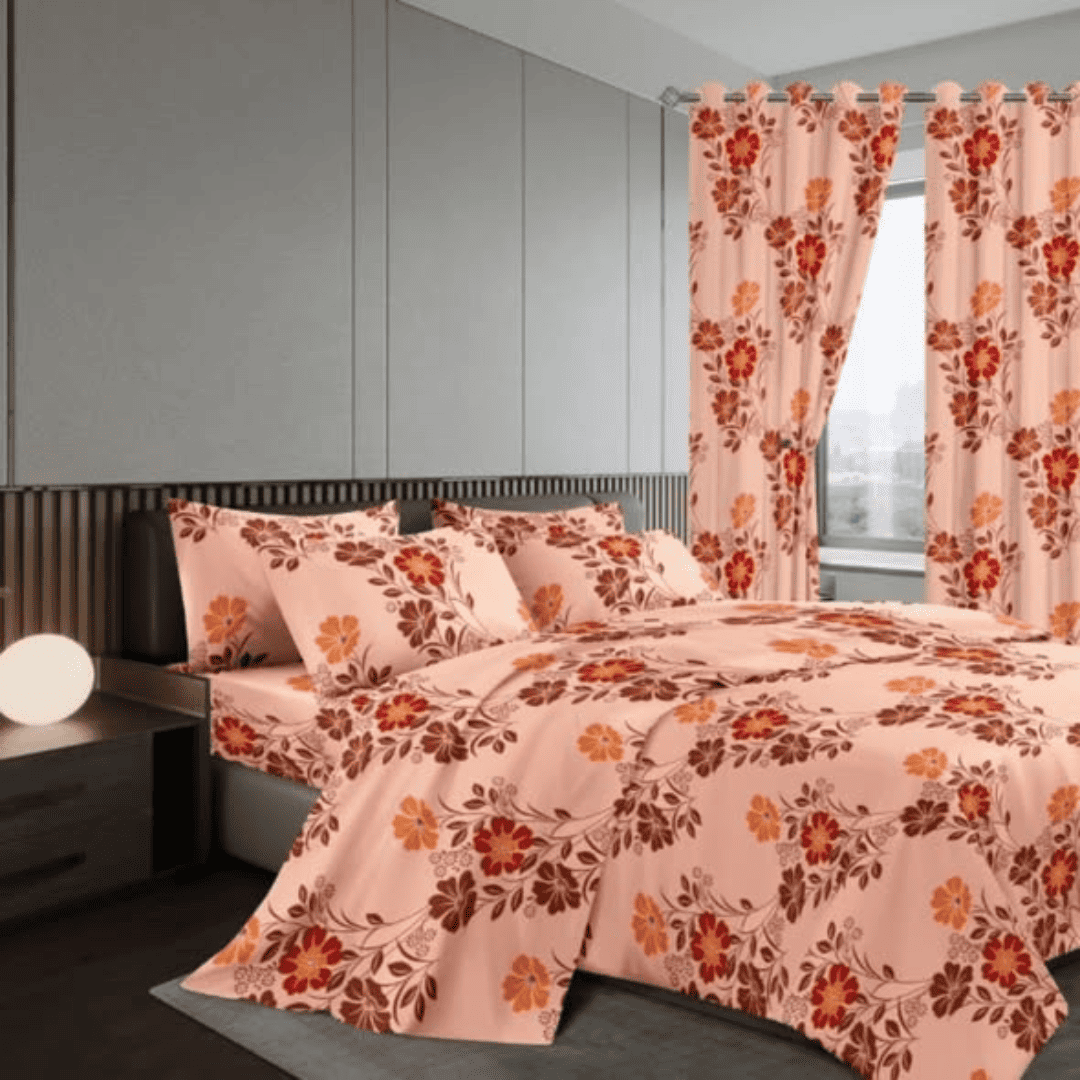 Woolen Duvet with Matching Curtains