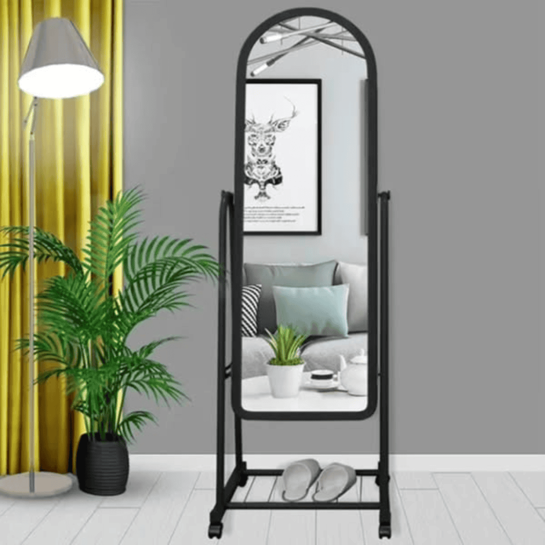 Metal Framed Decorative Dressing Standing Mirror
