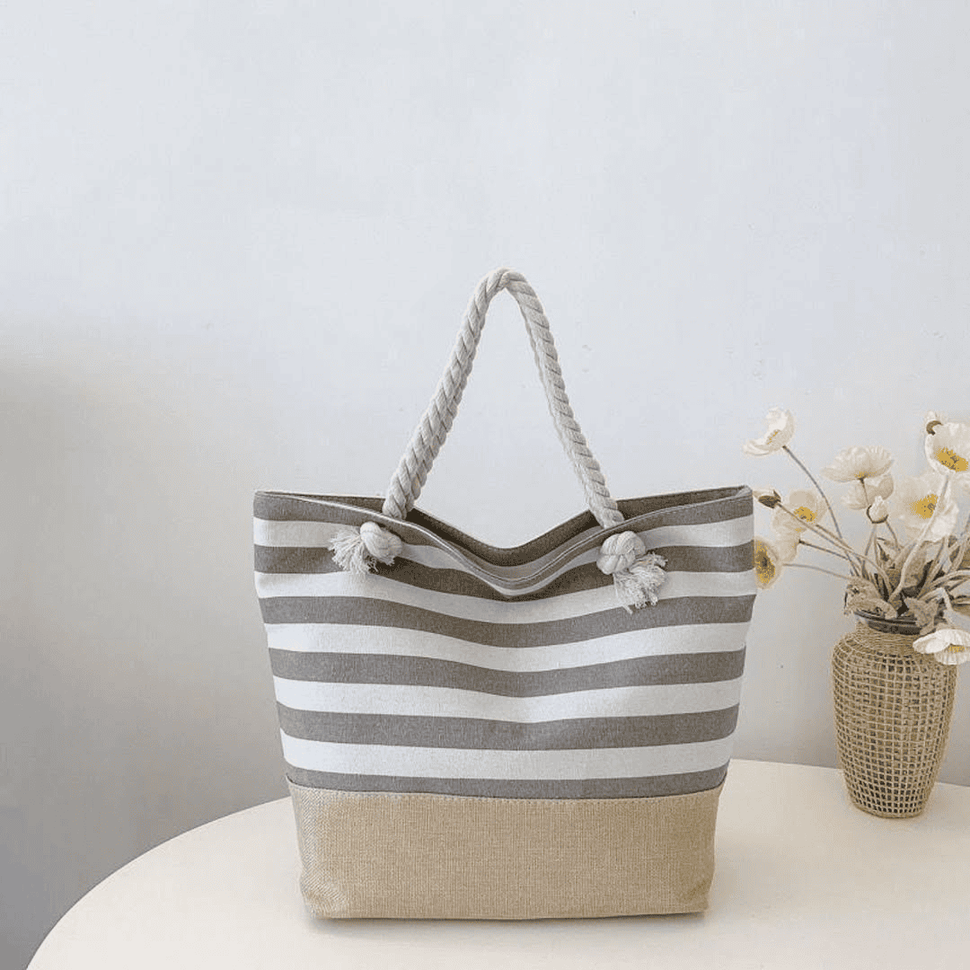Striped Tote Bag