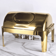 9L Rectangular Roll Top Chafing Dish