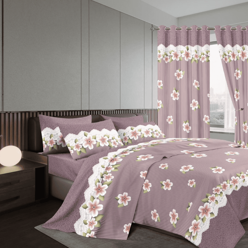Woolen Duvet with Matching Curtains