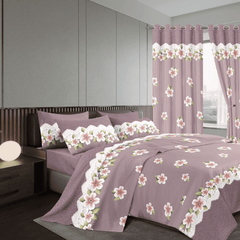 Woolen Duvet with Matching Curtains