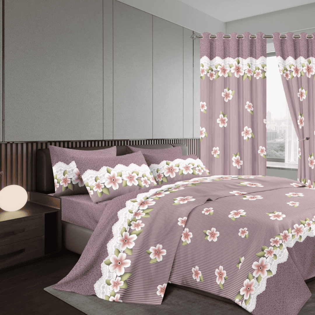 Woolen Duvet with Matching Curtains