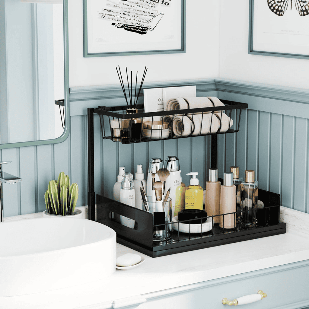 2-Tier Multipurpose Organizer with Slide Rails