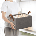 Metal Frame Storage Box Closet Jeans Organizer
